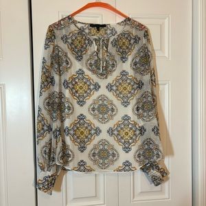 White House Black Market White Blouse